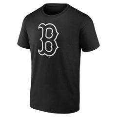 Boston Red Sox Monochrome Personalized Name & Number T-Shirt - Black