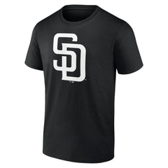 San Diego Padres Monochrome Personalized Name & Number T-Shirt - Black