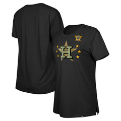 Houston Astros Women's Armed Forces Day T-Shirt - Black | New Era