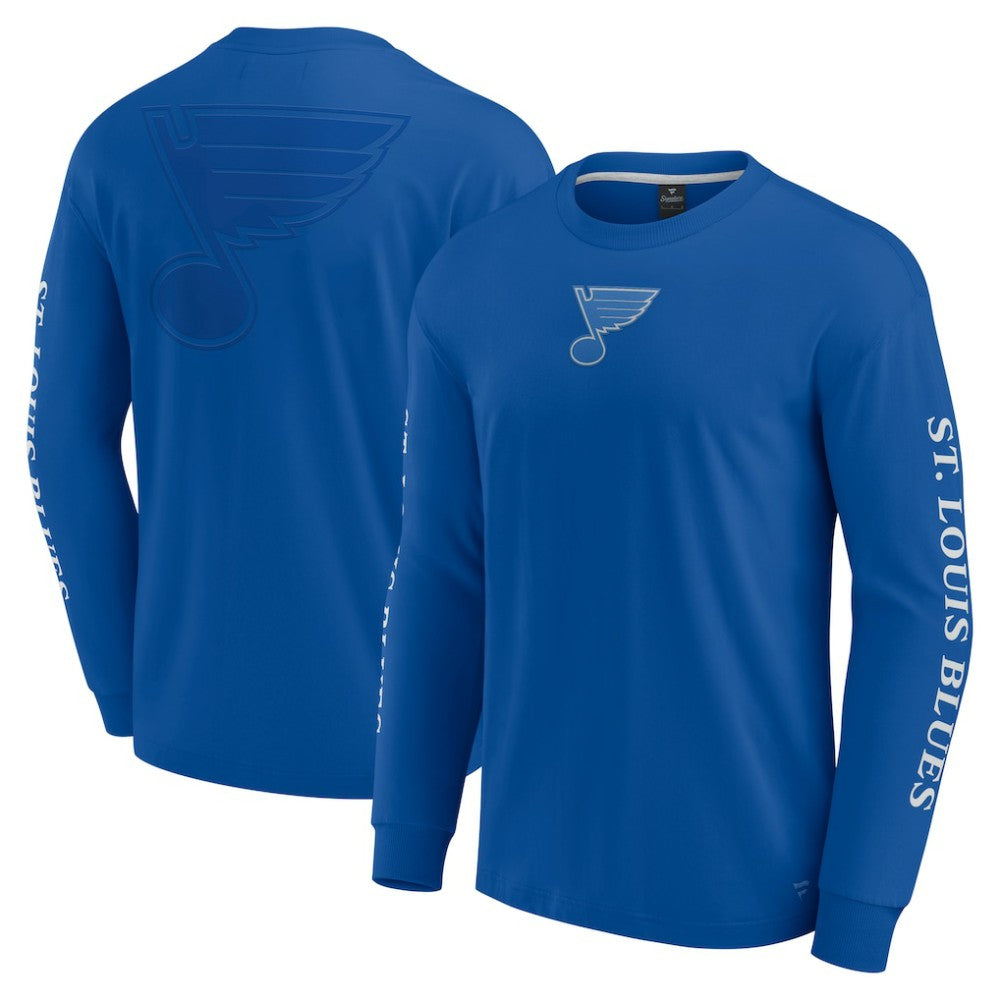 St. Louis Blues Fanatics Elements Strive Long Sleeve T-Shirt