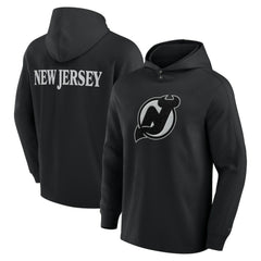 New Jersey Devils Fanatics Elements Blaze Tri-Blend Long Sleeve Hoodie T-Shirt
