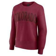 Colorado Avalanche Fanatics Women's Elements Flow Pullover Sweatshirt