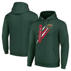Minnesota Wild Starter Color Scratch Fleece Pullover Hoodie