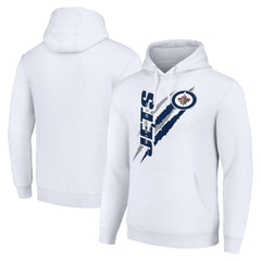 Winnipeg Jets Starter Color Scratch Fleece Pullover Hoodie