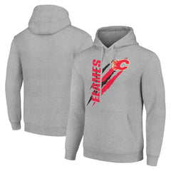 Calgary Flames Starter Color Scratch Fleece Pullover Hoodie