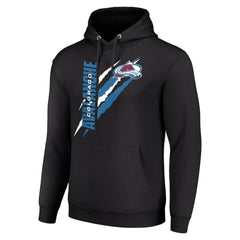 Colorado Avalanche Starter Color Scratch Fleece Pullover Hoodie