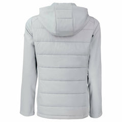 San Diego Padres Cutter & Buck Women's City Connect Evoke Hybrid Eco Softshell Recycled Full-Zip Hoodie Jacket - Gray
