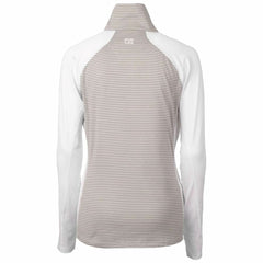 San Francisco Giants Cutter & Buck Women's City Connect Forge Tonal Stripe Stretch Half-Zip Pullover Top - White