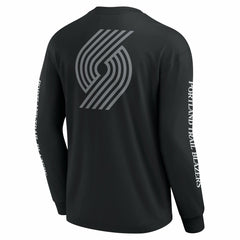 Portland Trail Blazers Elements Strive Long Sleeve T-Shirt - Black | Fanatics online