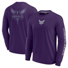 Charlotte Hornets Elements Strive Long Sleeve T-Shirt - Purple | Fanatics shop