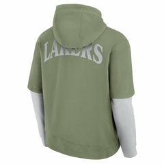 Los Angeles Lakers Elements Sleek Pullover Hoodie - Olive | Fanatics online