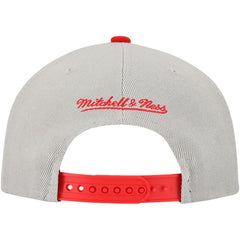 St. Louis Cardinals Knock Out Panel Snapback Hat - Gray | Mitchell & Ness