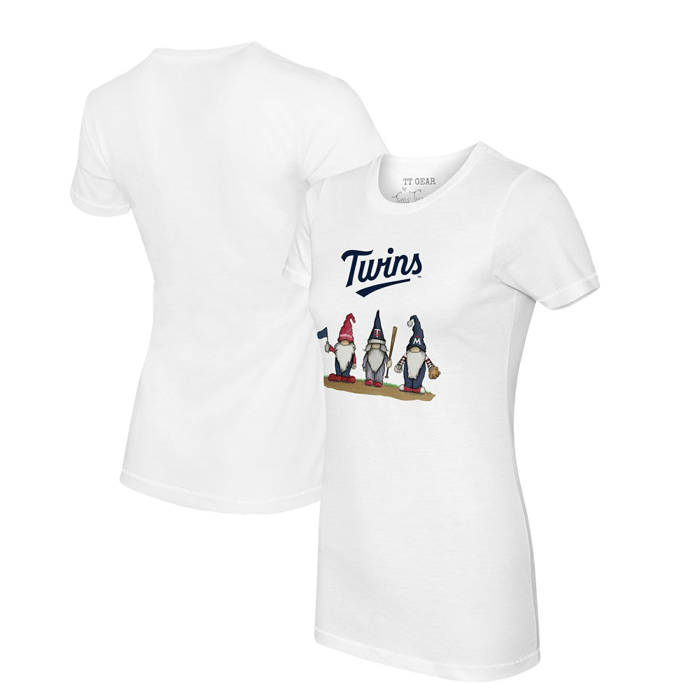 Minnesota Twins Tiny Turnip Women's Gnomes T-Shirt - White