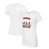 Cincinnati Reds Tiny Turnip Women's Gnomes T-Shirt - White
