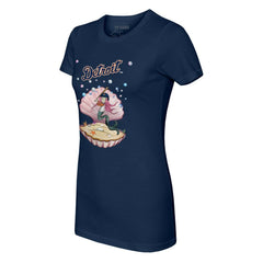 Detroit Tigers Tiny Turnip Women's Mermaid T-Shirt - Navy