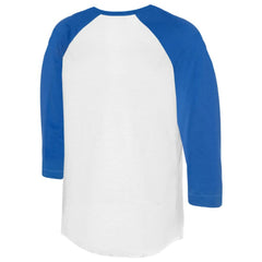 Los Angeles Dodgers Tiny Turnip Unisex Race Car 3/4-Sleeve Raglan T-Shirt - White/Royal