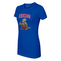 Chicago Cubs Tiny Turnip Women's Triceratops T-Shirt - Royal