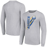 Buffalo Sabres Starter Color Scratch Long-Sleeve T-Shirt