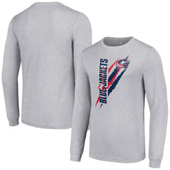 Columbus Blue Jackets Starter Color Scratch Long-Sleeve T-Shirt