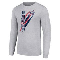 Columbus Blue Jackets Starter Color Scratch Long-Sleeve T-Shirt