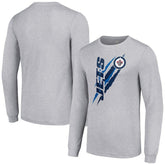 Winnipeg Jets Starter Color Scratch Long-Sleeve T-Shirt