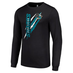 San Jose Sharks Starter Color Scratch Long-Sleeve T-Shirt