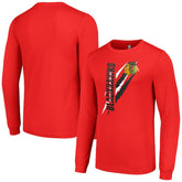 Chicago Blackhawks Starter Color Scratch Long-Sleeve T-Shirt