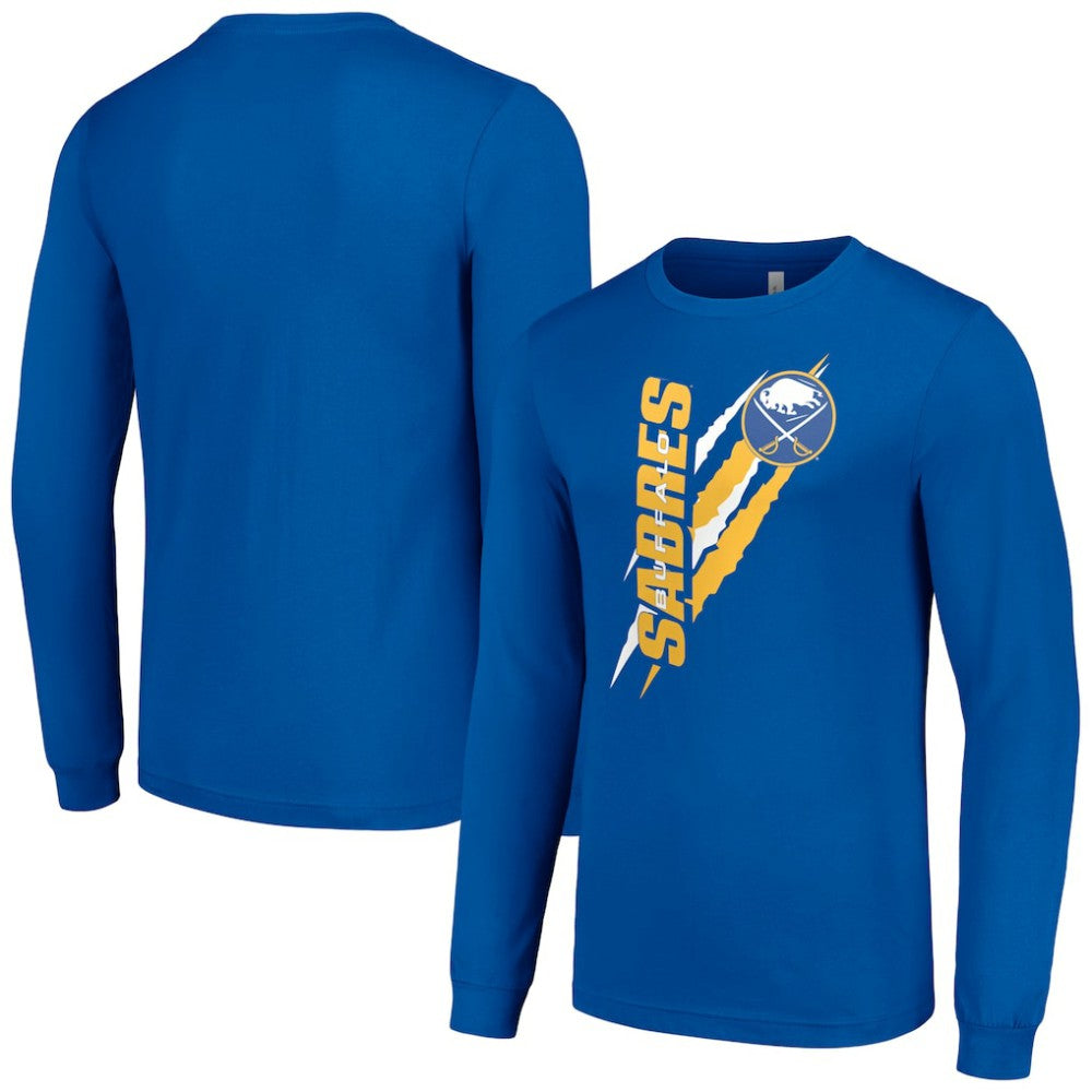 Buffalo Sabres Starter Color Scratch Long-Sleeve T-Shirt
