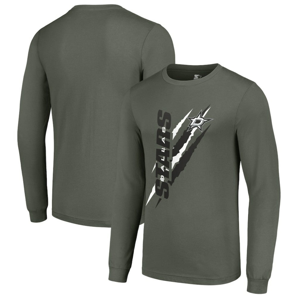 Dallas Stars Starter Color Scratch Long-Sleeve T-Shirt