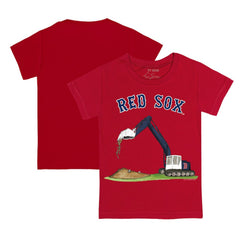 Boston Red Sox Tiny Turnip Youth Excavator T-Shirt - Red