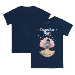Tampa Bay Rays Tiny Turnip Youth Mermaid T-Shirt - Navy