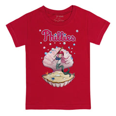 Philadelphia Phillies Tiny Turnip Youth Mermaid T-Shirt - Red