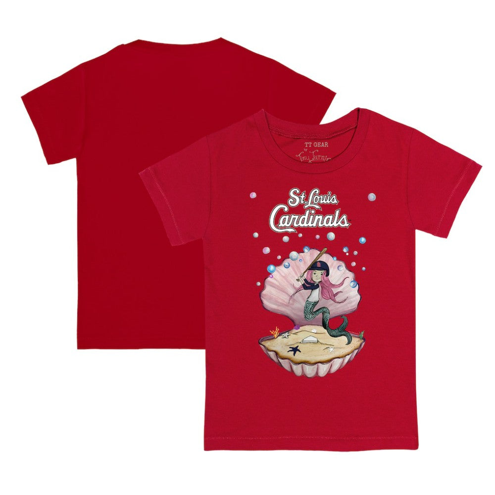St. Louis Cardinals Tiny Turnip Youth Mermaid T-Shirt - Red