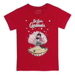 St. Louis Cardinals Tiny Turnip Youth Mermaid T-Shirt - Red