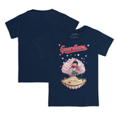 Cleveland Guardians Tiny Turnip Youth Mermaid T-Shirt - Navy