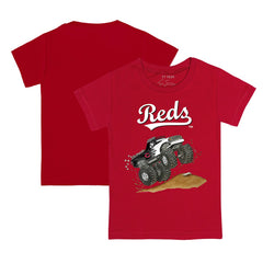 Cincinnati Reds Tiny Turnip Youth Monster Truck T-Shirt - Red