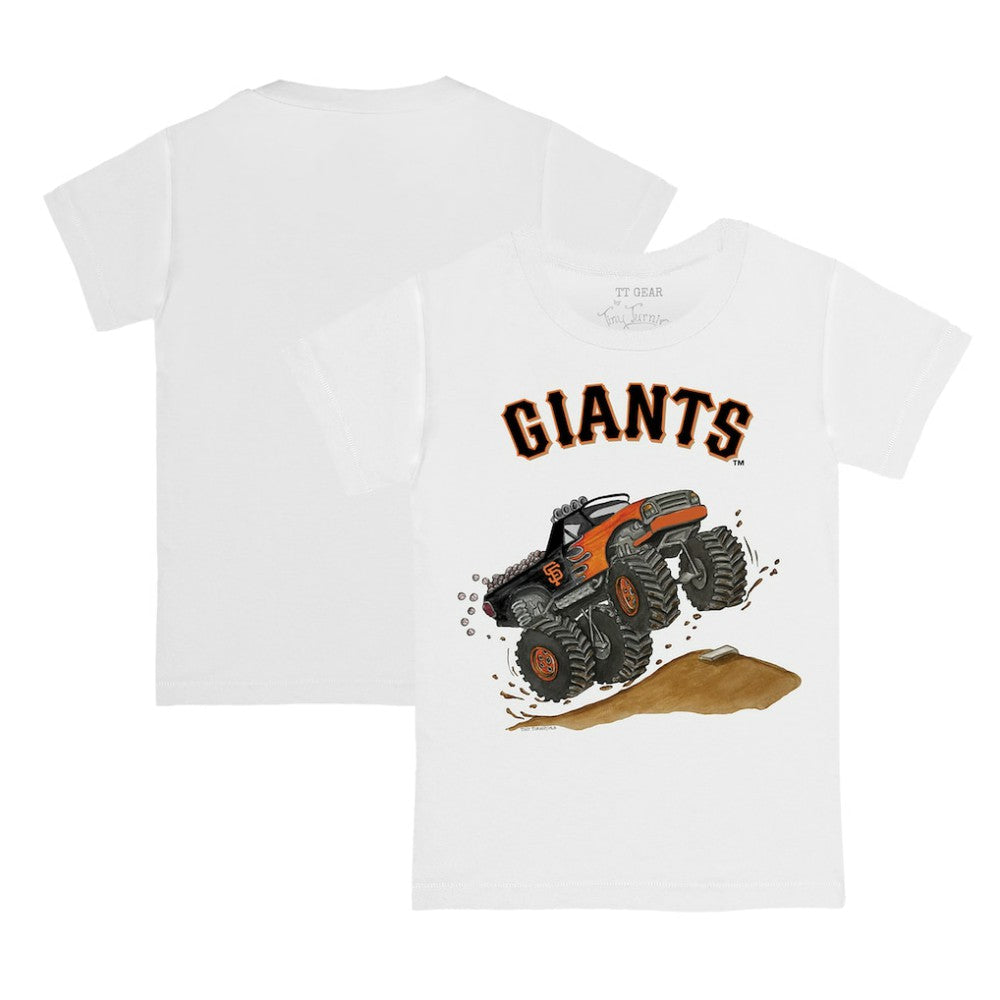San Francisco Giants Tiny Turnip Youth Monster Truck T-Shirt - White