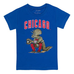 Chicago Cubs Tiny Turnip Youth Triceratops T-Shirt - Royal