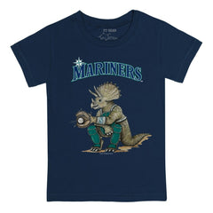 Seattle Mariners Tiny Turnip Youth Triceratops T-Shirt - Navy