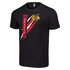 Chicago Blackhawks Starter Color Scratch T-Shirt