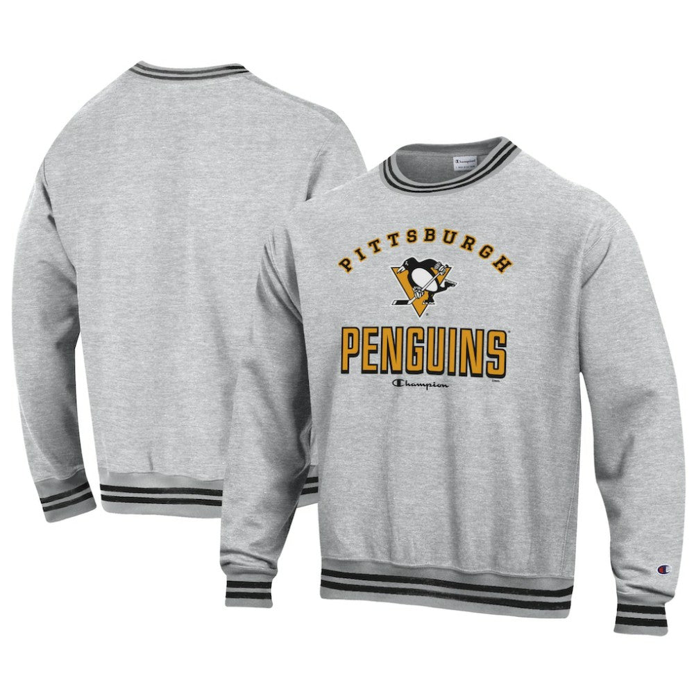 Pittsburgh Penguins Champion Reverse Weave Yarn Dye Pullover Sweatshirt