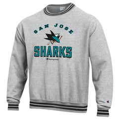 San Jose Sharks Champion Reverse Weave Yarn Dye Pullover Sweatshirt