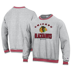 Chicago Blackhawks Champion Reverse Weave Yarn Dye Pullover Sweatshirt