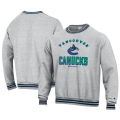 Vancouver Canucks Champion Reverse Weave Yarn Dye Pullover Sweatshirt