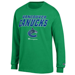 Vancouver Canucks Champion Long-Sleeve Jersey T-Shirt
