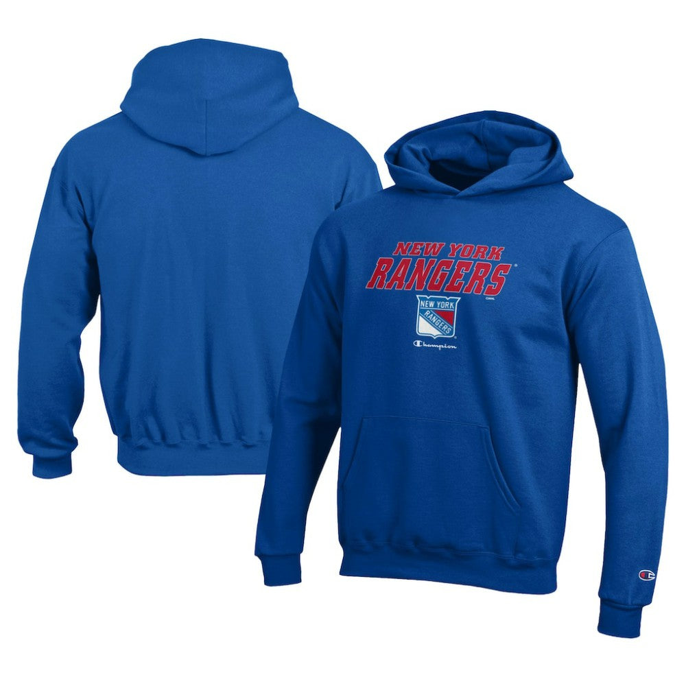 New York Rangers Champion Youth Eco Powerblend Pullover Hoodie