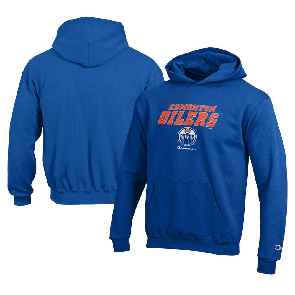 Edmonton Oilers Champion Youth Eco Powerblend Pullover Hoodie