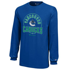 Vancouver Canucks Champion Youth Long-Sleeve Jersey T-Shirt