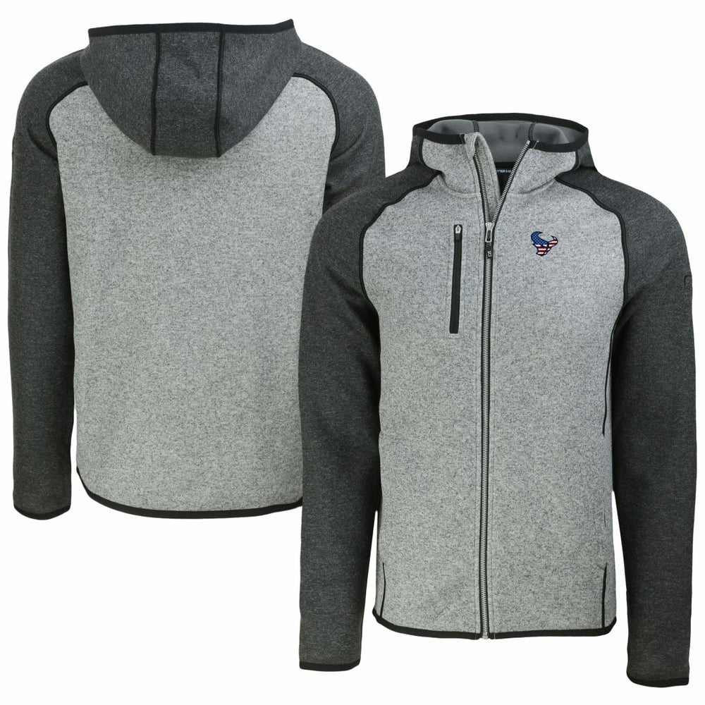 NFL Houston Texans Cutter & Buck Americana Mainsail Full-Zip Hooded Jacket