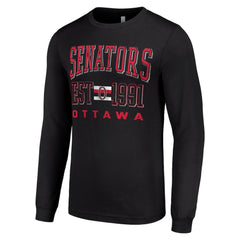 Ottawa Senators Starter Retro Graphic Long Sleeve Crew T-Shirt
